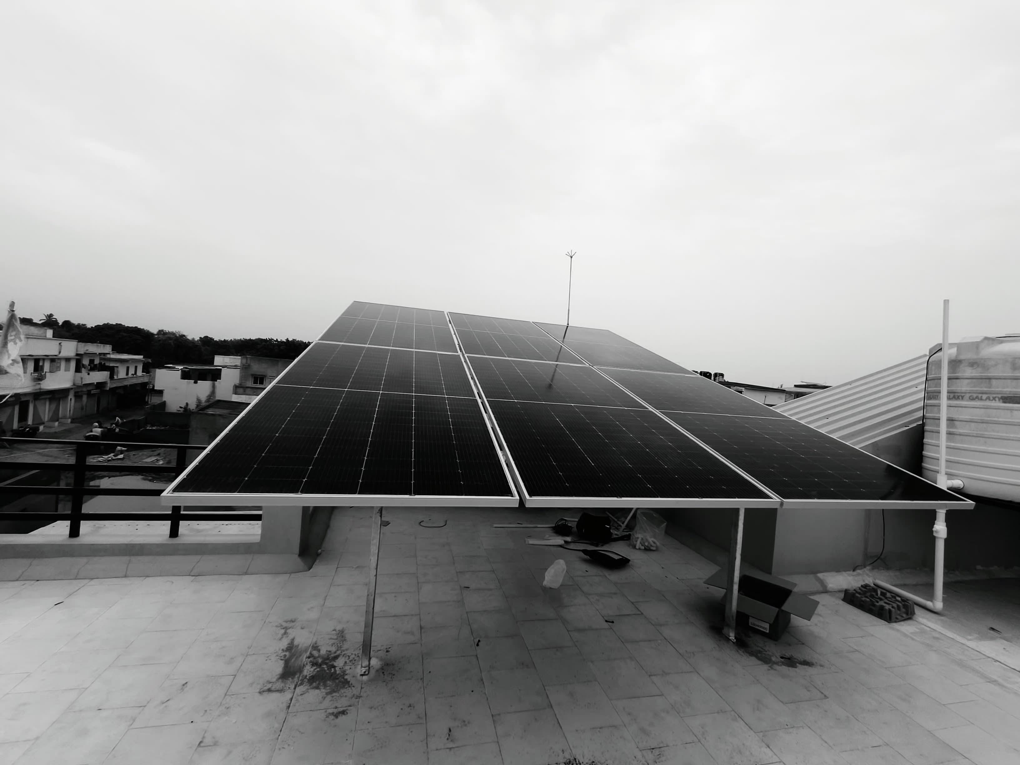9 panel residential solar project 5.22 kW