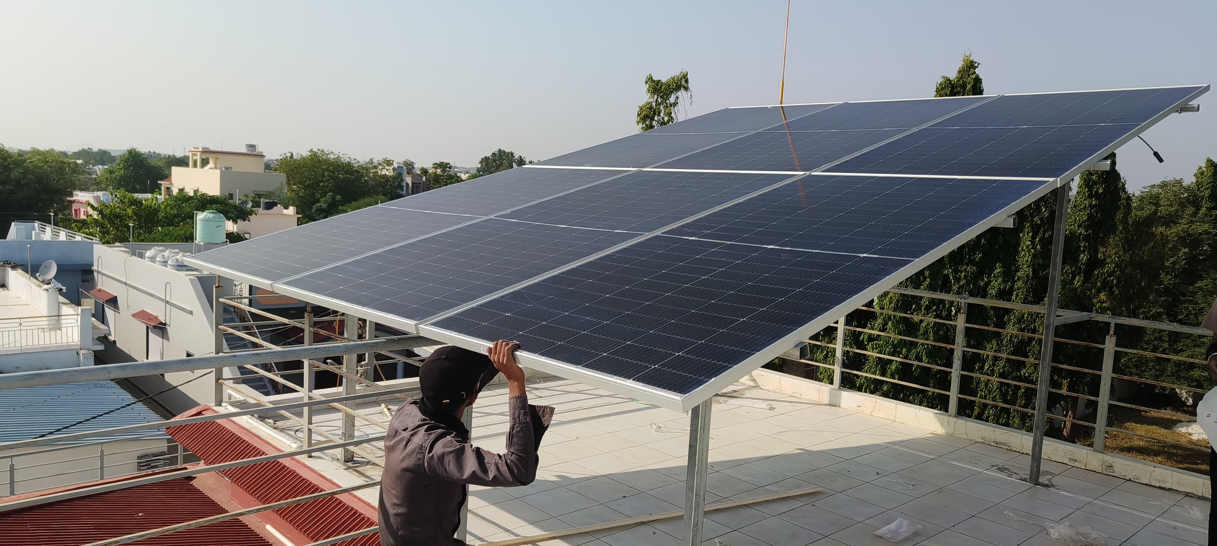 9 panel residential solar project 5.58 kW