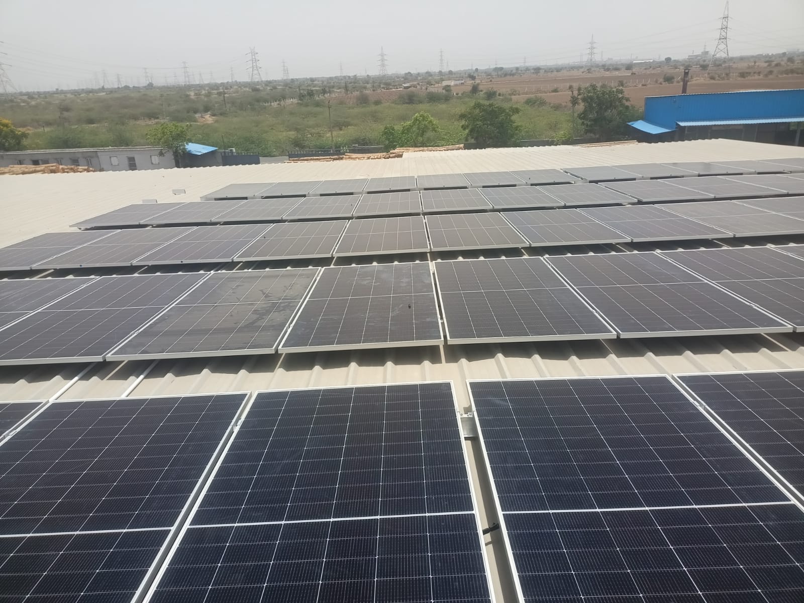 Industrial Shed Solar Installation